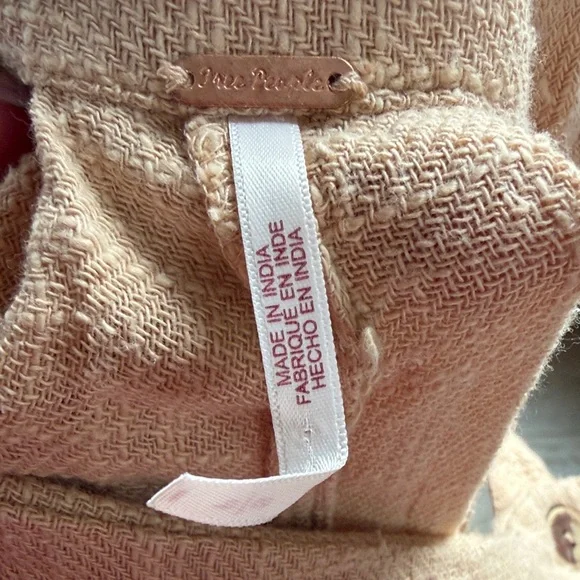 Free People Tan Wide Leg Jumpsuit - Picture 4 of 11